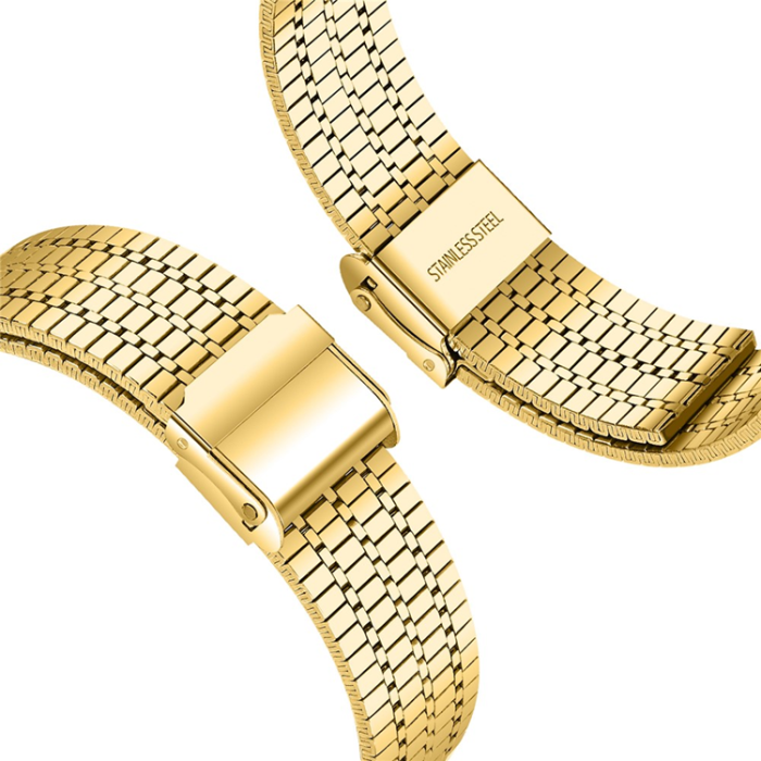 A-One Brand - Galaxy Watch 8/8 Classic (40/44/46mm) Armband Stainless Steel - Guld