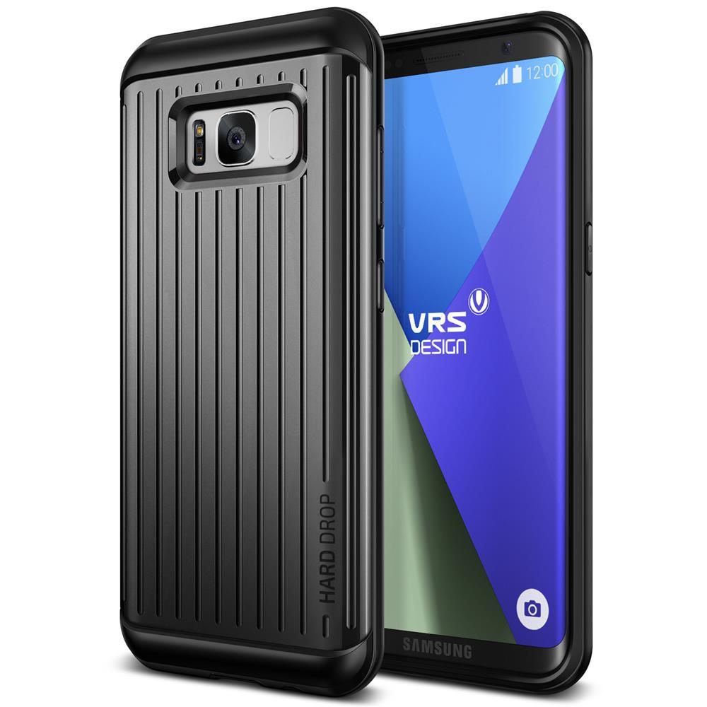 Verus Waved Hard Drop Skal till Samsung Galaxy S8 Plus - Dark Silver