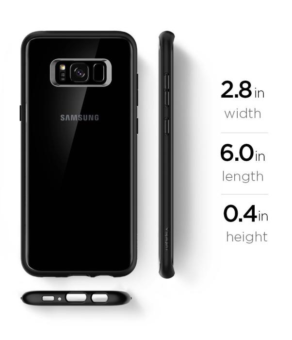 UTGATT5 - SPIGEN Ultra Hybrid Skal till Samsung Galaxy S8 Plus - Svart