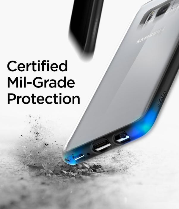 UTGATT5 - SPIGEN Ultra Hybrid Skal till Samsung Galaxy S8 Plus - Svart