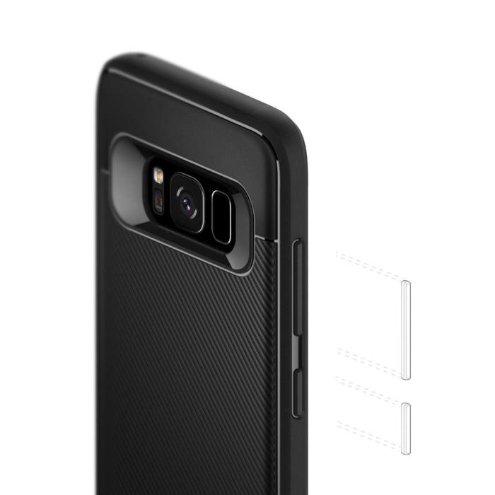 Caseology - Caseology Vault II Skal till Samsung Galaxy S8 Plus - Svart