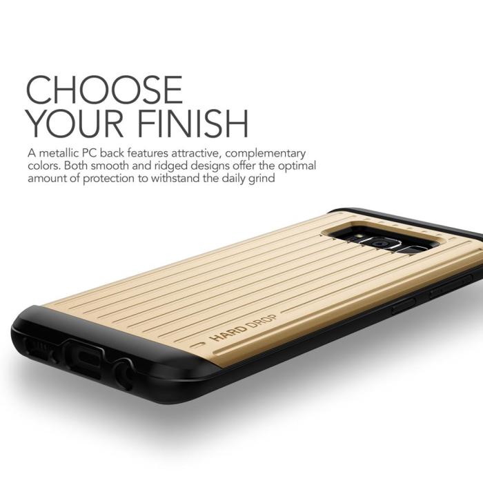 VERUS - Verus Waved Hard Drop Skal till Samsung Galaxy S8 Plus - Gold
