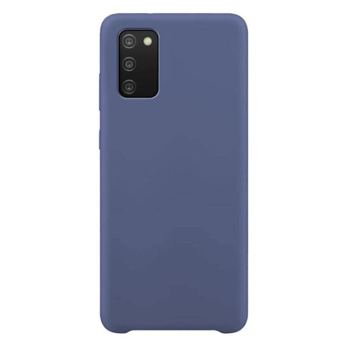 OEM - Galaxy A03s Skal Silicone Rubber - Blå