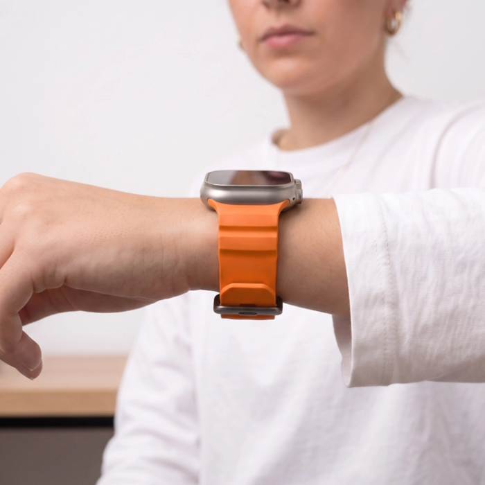 Tech-Protect - Tech-Protect Armband För Apple Watch (44/45/46/49mm) Motion - Signal Orange