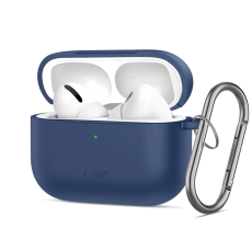 Tech-Protect - Tech-Protect Apple Airpods Pro 3 Skal Silikon Hook - Marinblå