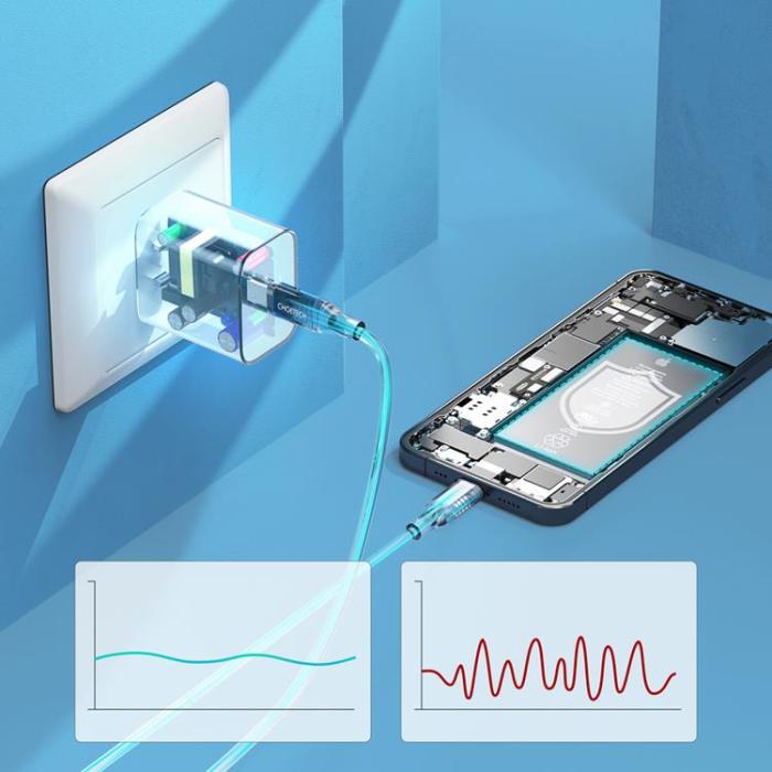 UTGATT5 - Choetech Väggladdare USB-C Lightning Kabel 1.2m 20W - Vit