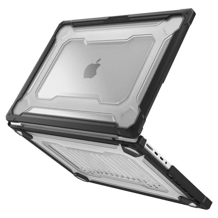 UTGATT - Spigen Macbook Pro 14 Skal Rugged Armored Matte - Svart