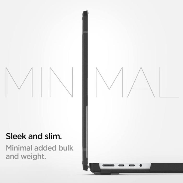 UTGATT - Spigen Macbook Pro 14 Skal Rugged Armored Matte - Svart