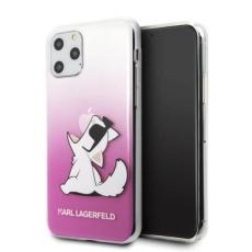 UTGATT4 - Karl Lagerfeld iPhone 11 Pro skal Choupette Fun - Rosa