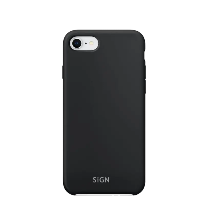 SiGN - SiGN iPhone 7/8/SE (2020/2022) Skal Liquid Silicone - Svart