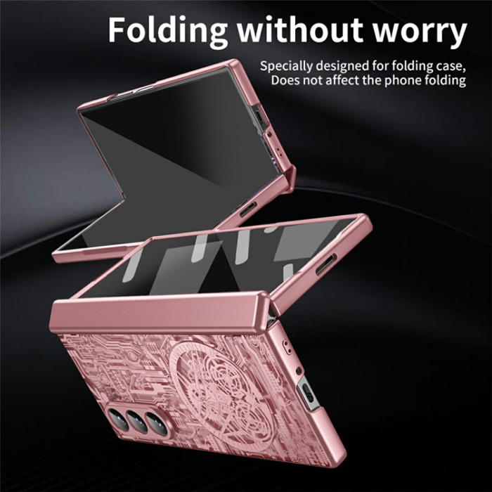 A-One Brand - Galaxy Z Fold7 Mobilskal Mechanical Legend Electroplating - Rosa