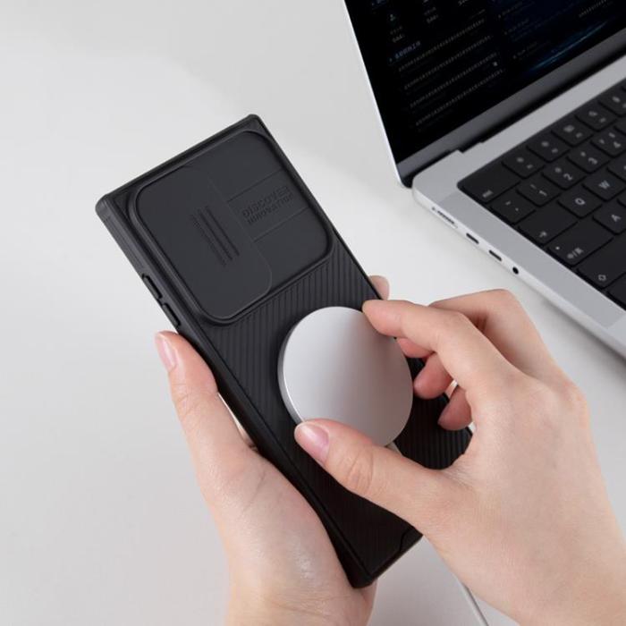 Nillkin - Nillkin Galaxy S23 Ultra Mobilskal Magsafe CamShield Pro - Svart
