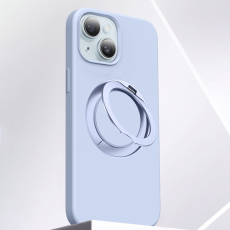A-One Brand - iPhone 15 Mobilskal MagSafe Silikon Roterande Kickstand