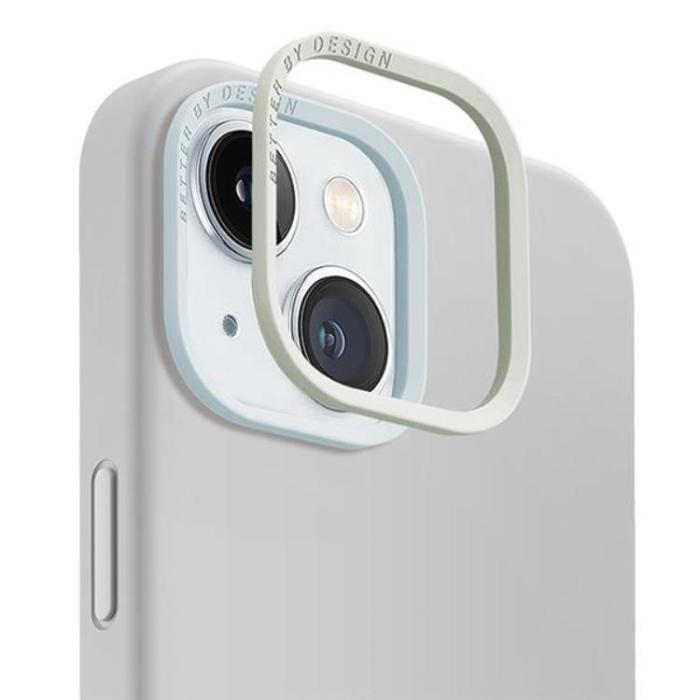 UNIQ - UNIQ iPhone 15 Mobilskal Magsafe Lino Hue - Ljusgrå