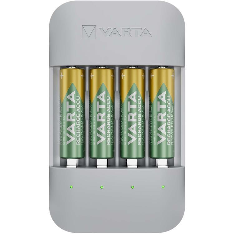 Varta 4x AA 2100 mAh Eco Charger Pro Recycled | 505295 | AlltMobil