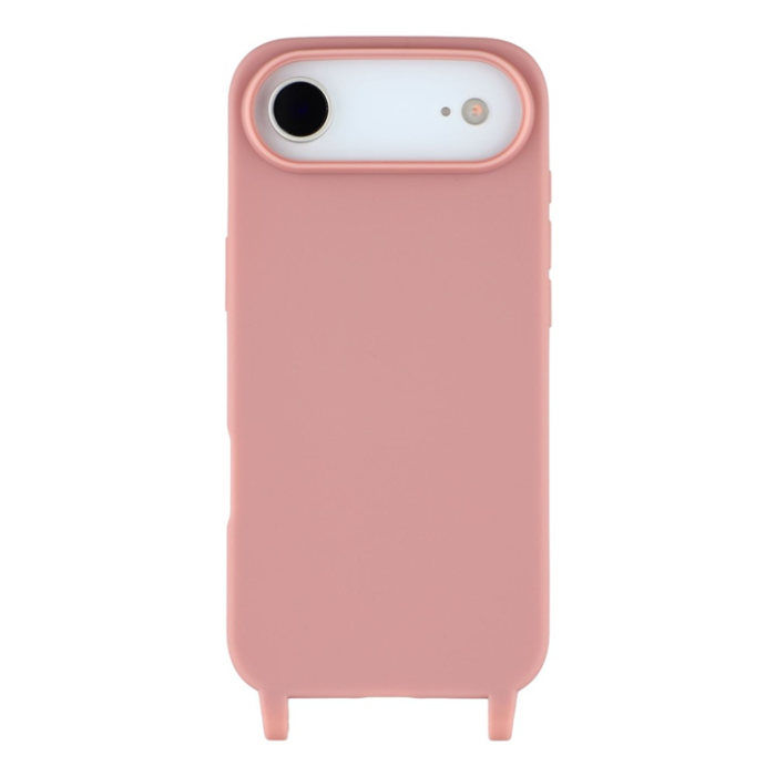 A-One Brand - iPhone 17 Air Mobilskal TPU med Hål för Rem - Djuprosa