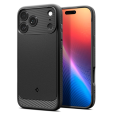 Spigen - Spigen iPhone 17 Pro Mobilskal Magsafe Rugged Armor - Matte Svart