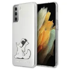 KARL LAGERFELD - Karl Lagerfeld Skal Samsung Galaxy S21 Plus Choupette Fun - Transparent