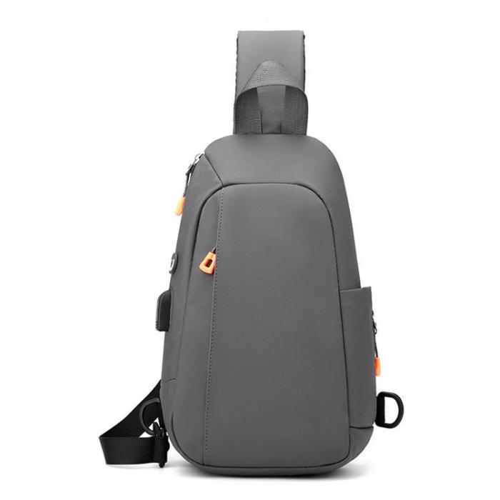 A-One Brand - CrossBody Väska USB Port - Grå