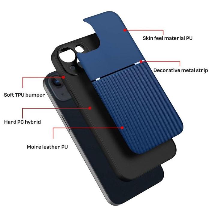 OEM - iPhone 15 Plus Mobilskal Noble - Blå