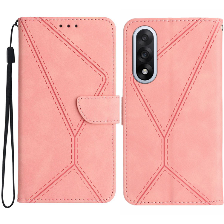 OnePlus Nord 5 Plånboksfodral Präglad Läder - Rosa | 2353 | AlltMobil