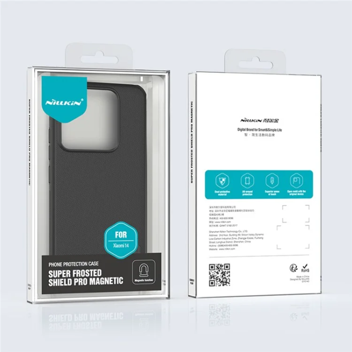Nillkin - Nillkin Xiaomi 14 Mobilskal MagSafe Frosted Shield Pro - Svart