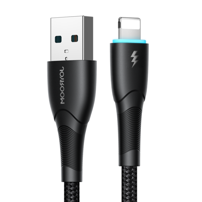 Joyroom - Joyroom Starry USB-A till Lightning kabel 1m - Svart