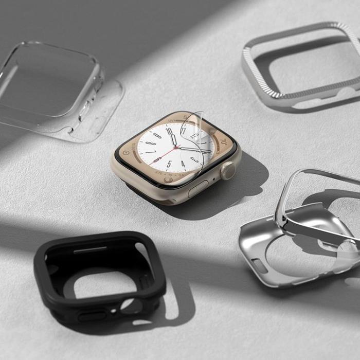 UTGATT1 - [3-Pack] Ringke Apple Watch 4/5/6/7/8/SE (40/41mm) Härdat Glas Dual Easy - Clear