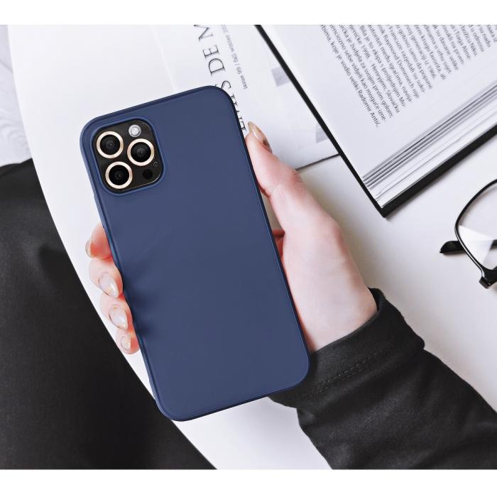OEM - Forcell Mjukt Silikon Matt Skal till iPhone 13 Mörkblå