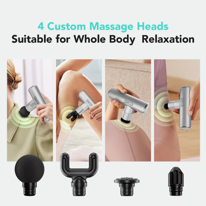SKG - SKG F3 Lite Massagepistol För Hela Kroppen - Silver