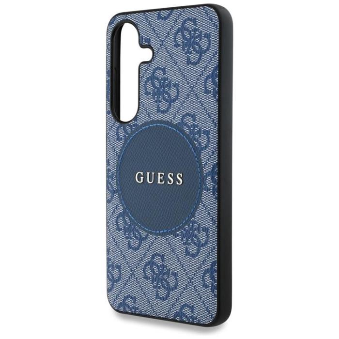 Guess - Guess Galaxy S25 Plus Mobilskal MagSafe Round Patch Classic Logo - Blå