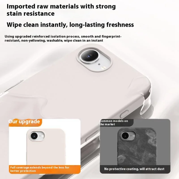 A-One Brand - iPhone 16e Mobilskal Ultra Thin Silikon - Haze Blå