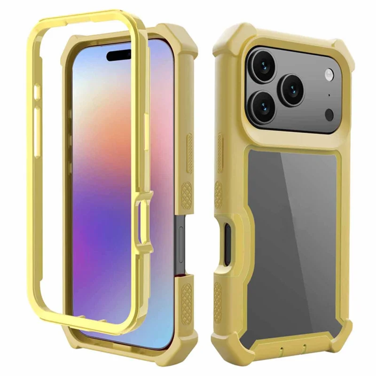 iPhone 17 Pro Mobilskal TPU + PC Shockproof - Guld | 2353 | AlltMobil