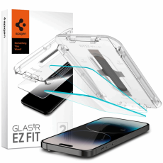 Spigen - Spigen iPhone 14 Pro Härdat Glas Skärmskydd Ez-Fit 2-Pack - Clear