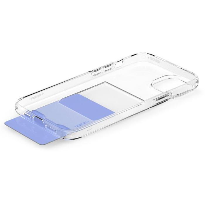 Spigen - Spigen iPhone 15 Plus Mobilskal Korthållare Crystal - Clear