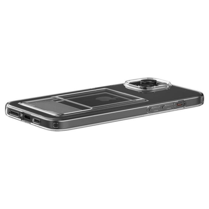 Spigen - Spigen iPhone 15 Plus Mobilskal Korthållare Crystal - Clear