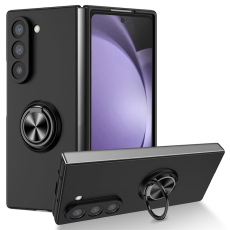 A-One Brand - Galaxy Z Fold7 5G Mobilskal Rotatable Ring Kickstand - Svart