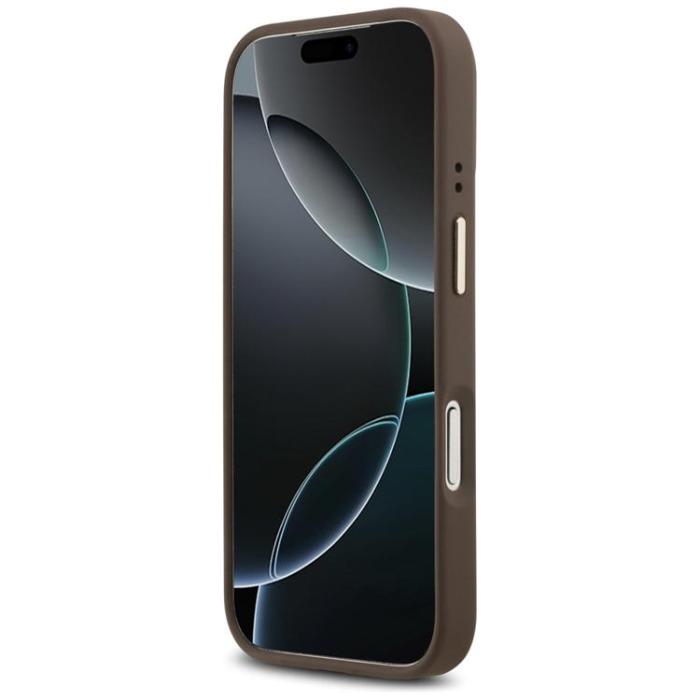 Guess - Guess iPhone 17 Pro Mobilskal MagSafe 4G PU Classic Logo - Brun