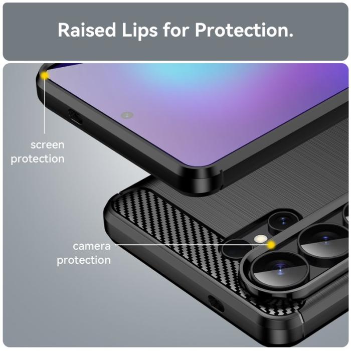 OEM - WANLONFENG Mobilskal till Samsung Galaxy S26 Ultra TPU LS Serie - Svart