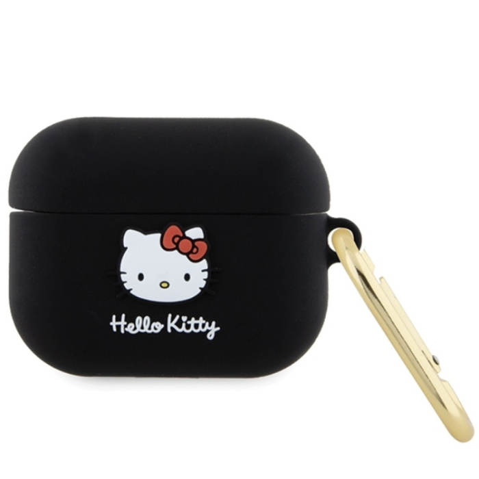 Hello Kitty - Hello Kitty AirPods Pro Skal Silikon Kitty Head - Svart