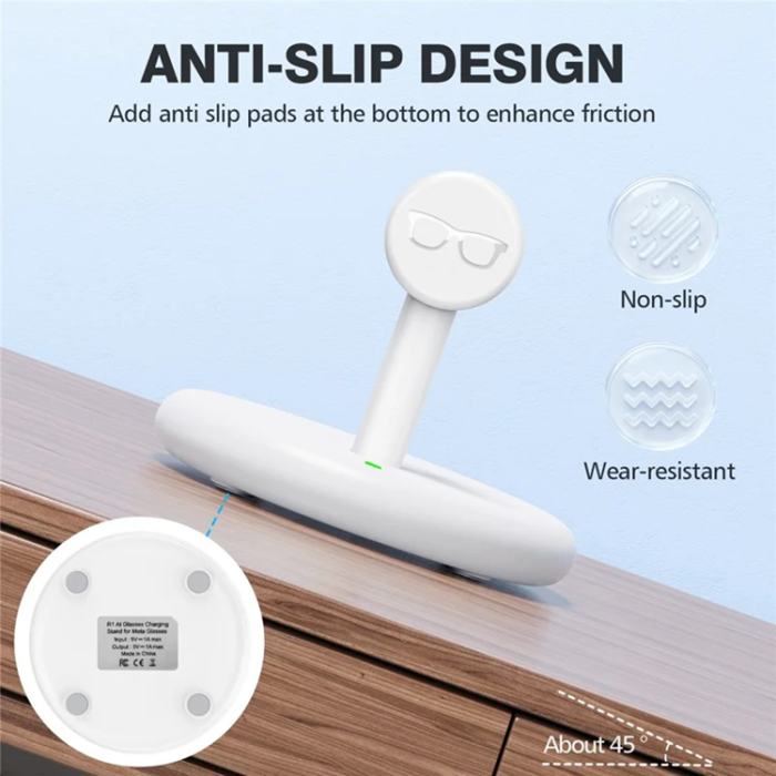A-One Brand - Laddningsställ AR Smart Glasögon För Ray-Ban Meta - Vit