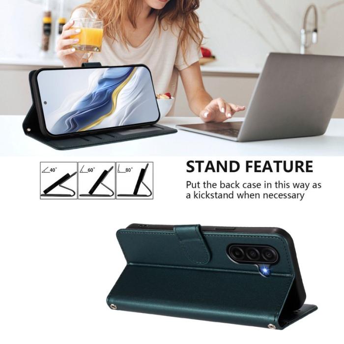 OEM - Love Cat Samsung Galaxy A57 Plånboksfodral Konstläder - Grön