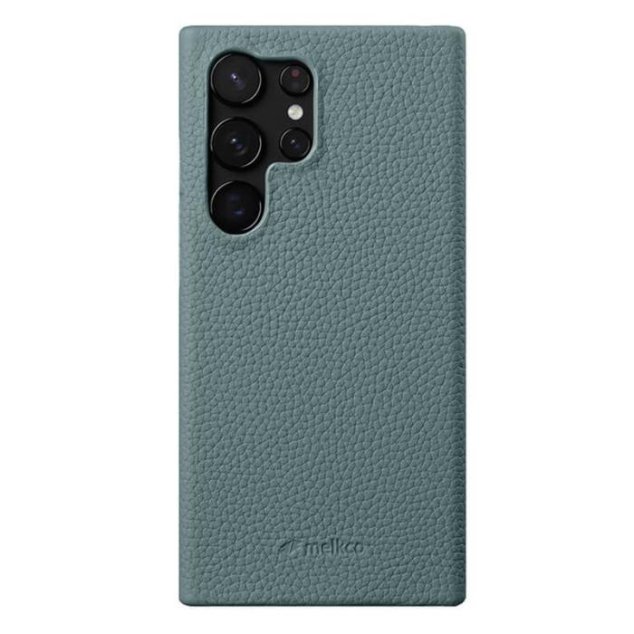 Melkco - MELKCO Mobilskal till Samsung Galaxy S25 Ultra Äkta Läder PC - Ljusblå