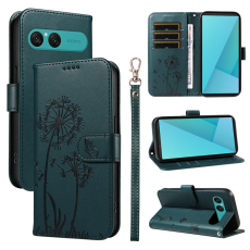 A-One Brand - Sony Xperia 10 VII Plånboksfodral Strap Dandelion Läder - Blå