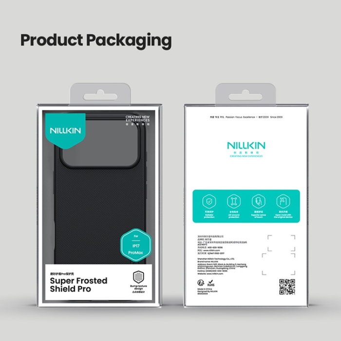 Nillkin - NILLKIN iPhone 17 Pro Max Mobilskal Matte - Svart