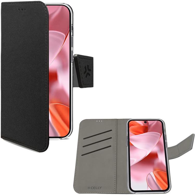 Celly Google Pixel 9/Pixel 9 Pro Plånboksfodral - Svart | 2353 | AlltMobil