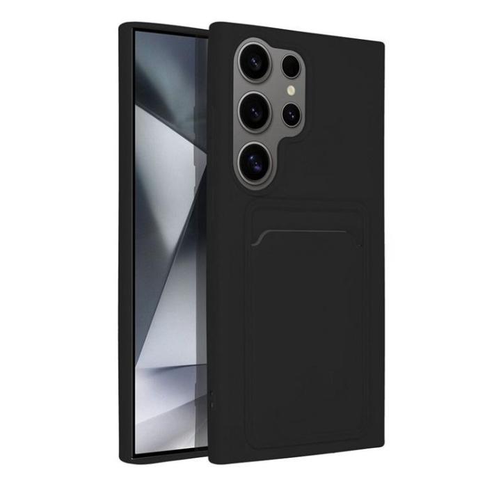 OEM - Galaxy S24 Ultra Mobilskal Korthållare - Svart