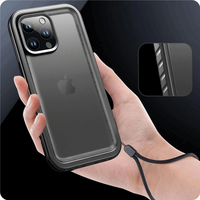 Tech-Protect - Tech-Protect iPhone 15 Mobilskal Shellbox IP68 - Svart