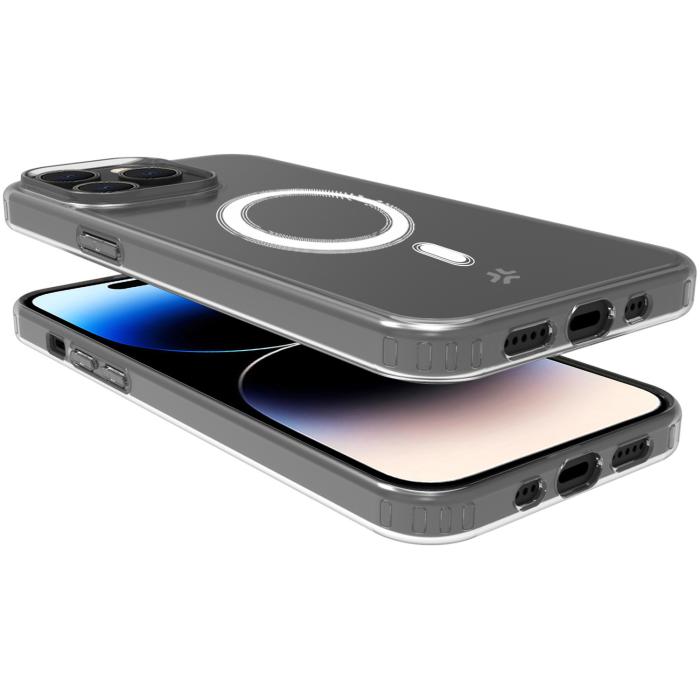 Celly - Celly iPhone 15 Pro Mobilskal Magsafe Gelskin TPU - Clear