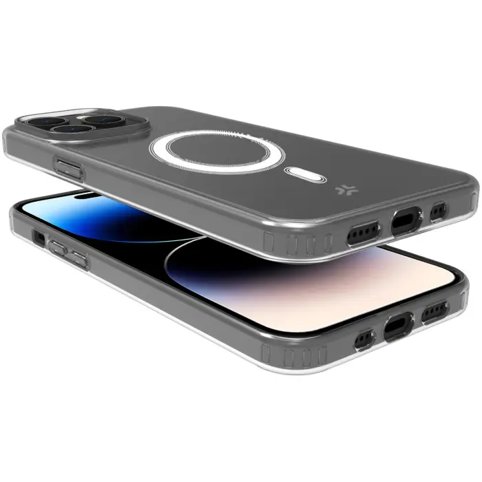 Celly - Celly iPhone 15 Pro Mobilskal Magsafe Gelskin TPU - Clear